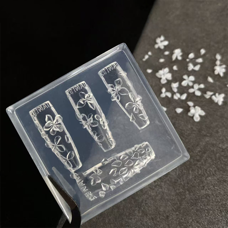 Resin Art Templates Free - 【O】3D Flowers Nail Mold DIY Silicone