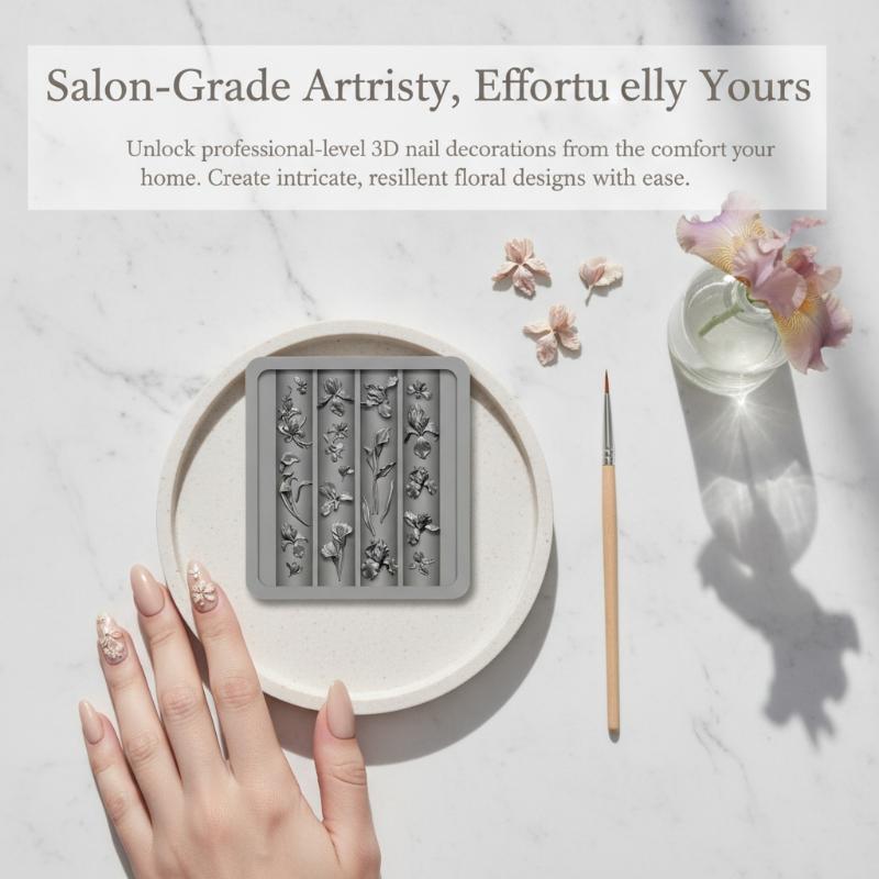 Resin Art Templates Free - 1Pcs Transparent Resin 3D Three-dimensional Floral