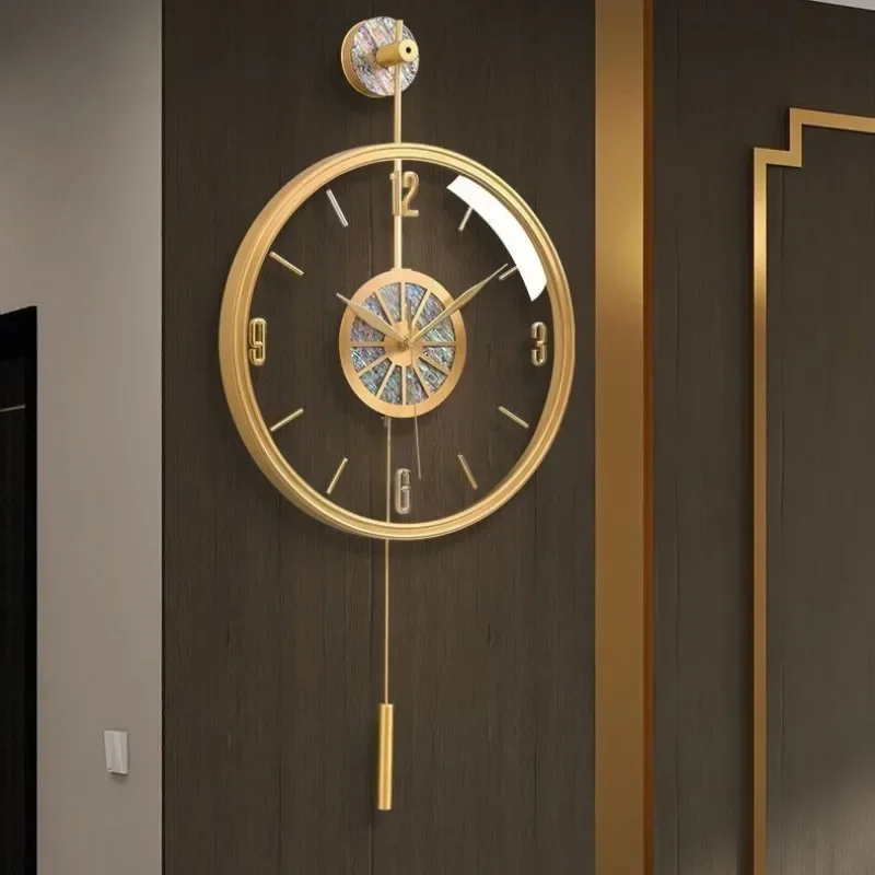 Resin Art Wall Clock - Alloy Case Modern Luxury Wall Clocks