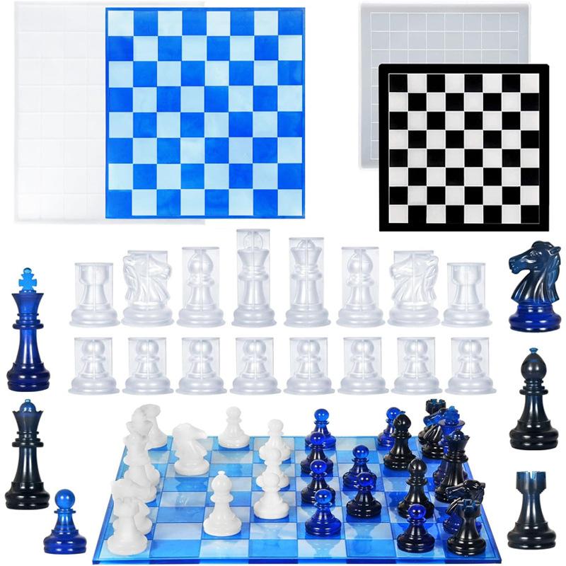 Resin Chess Set Mold With Ches - Resin Art Kit With Molds ulasan dan harga
