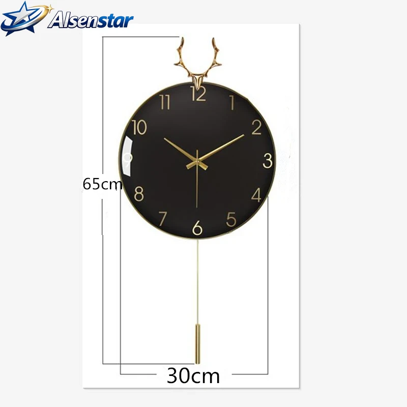 Nordic Luxury Wall Clock for H - Resin Art Wall Clock ulasan dan harga