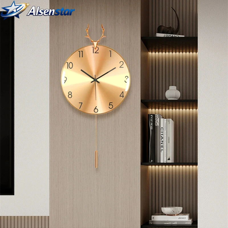 Nordic Luxury Wall Clock for H - Resin Art Wall Clock ulasan dan harga