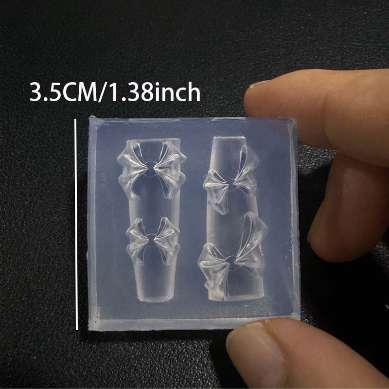 1PC 3D Bow Nail Art Silicone M - Resin Art Templates Free ulasan dan harga