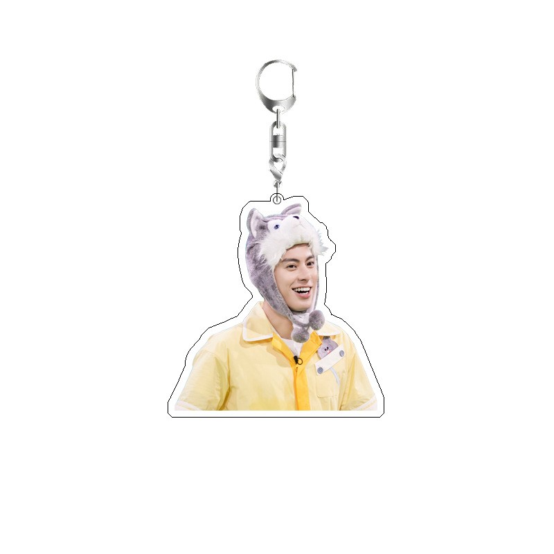 Dylan Wang Cute Boy Actor Keyc - Resin Art Keychain ulasan dan harga