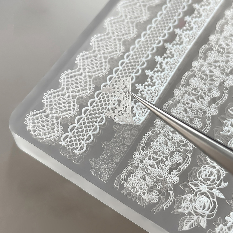 1pc Lace 3D Silicone Nail Mold - Resin Art Templates Free ulasan dan harga