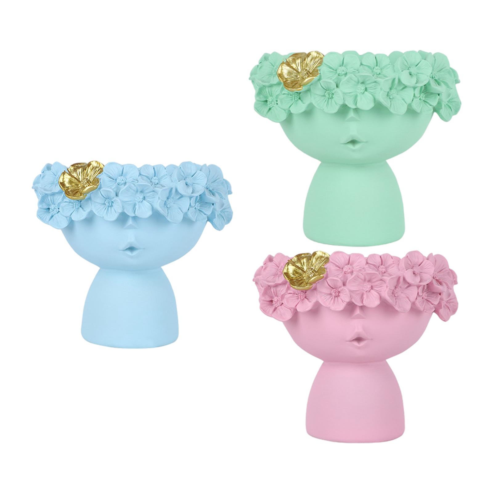 Creative Ceramic Female Face A - Resin Art Table Top ulasan dan harga