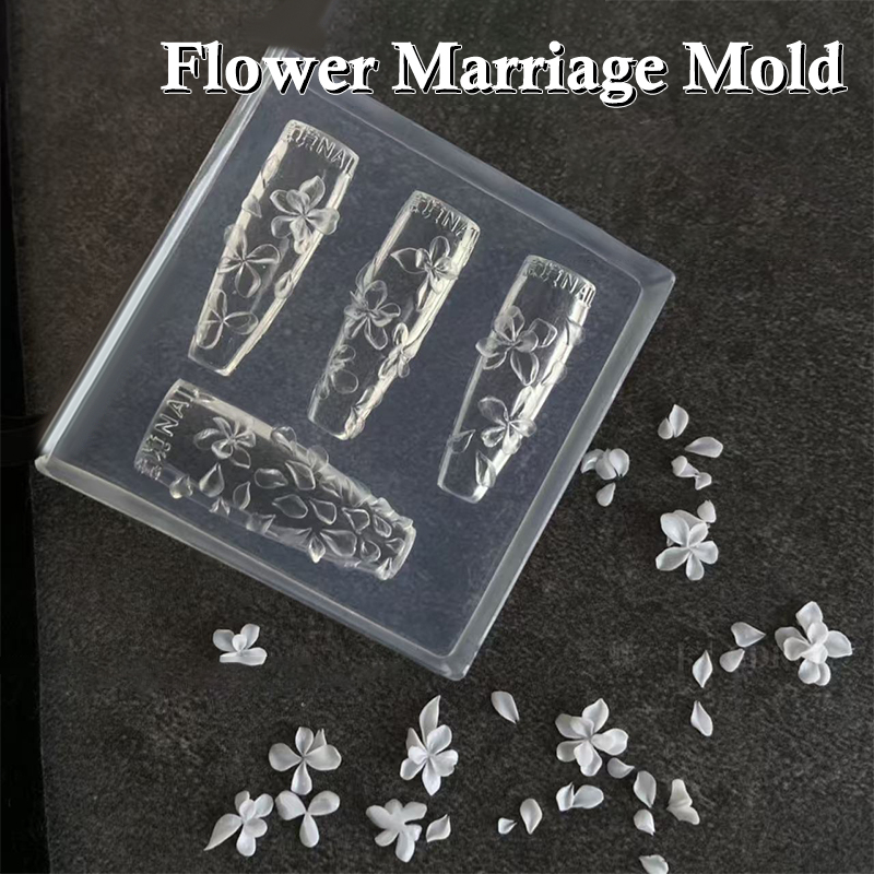【O】3D Flowers Nail Mold DIY Si - Resin Art Templates Free ulasan dan harga