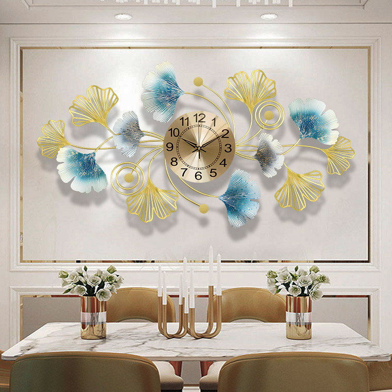 Simple Creative Metal Wall Clo - Resin Art Wall Clock ulasan dan harga