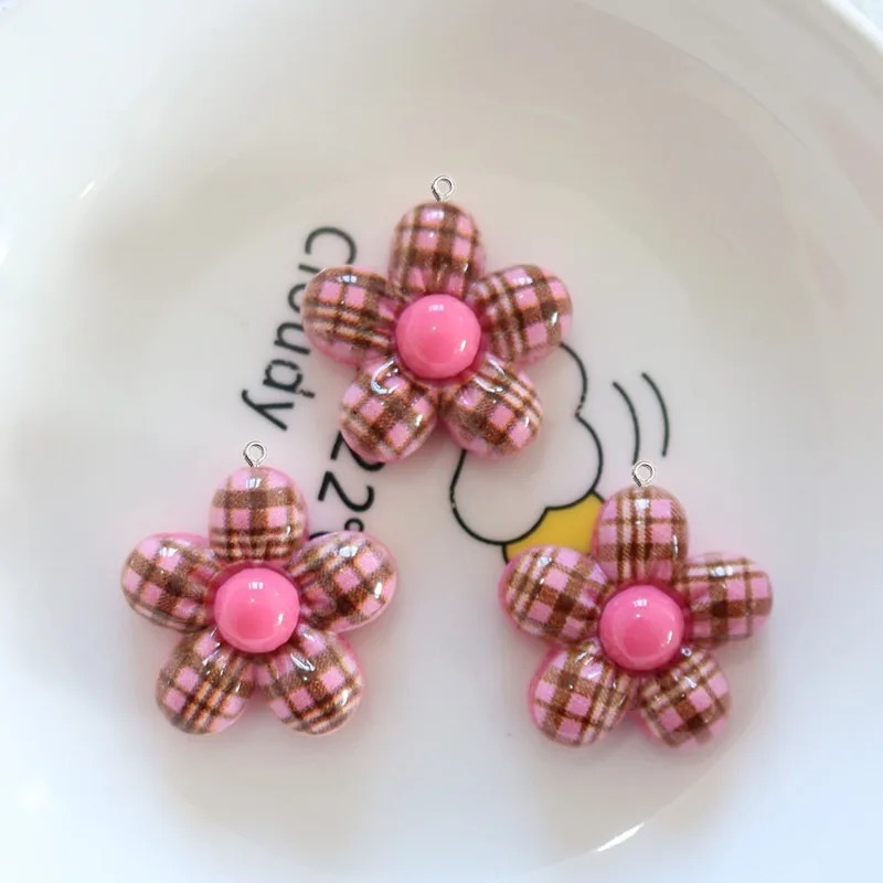 10Pcs Sweet Flower Planar Resi - Resin Art Keychain ulasan dan harga