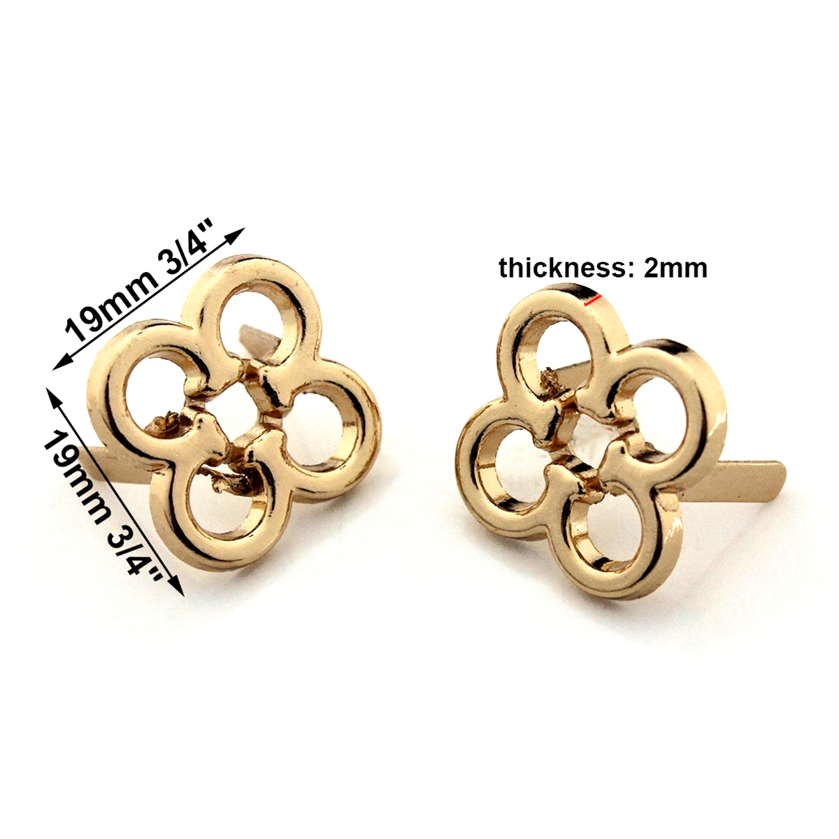 2pcs Metal Flower Shape Decora - Resin Art Ring ulasan dan harga