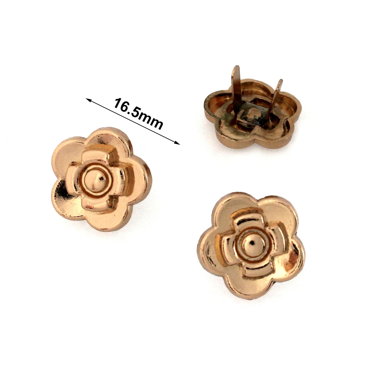 2pcs Metal Rose Flower Shape B - Resin Art Ring ulasan dan harga