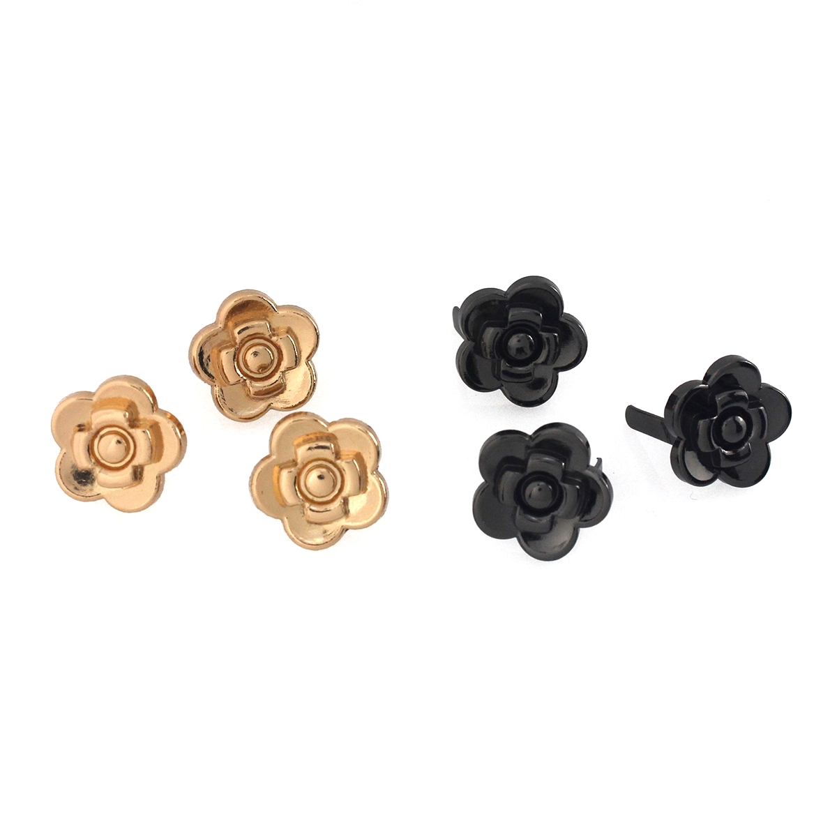 2pcs Metal Rose Flower Shape B - Resin Art Ring ulasan dan harga