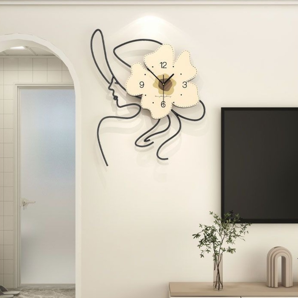 Living Room Large Wall Clock C - Resin Art Wall Clock ulasan dan harga
