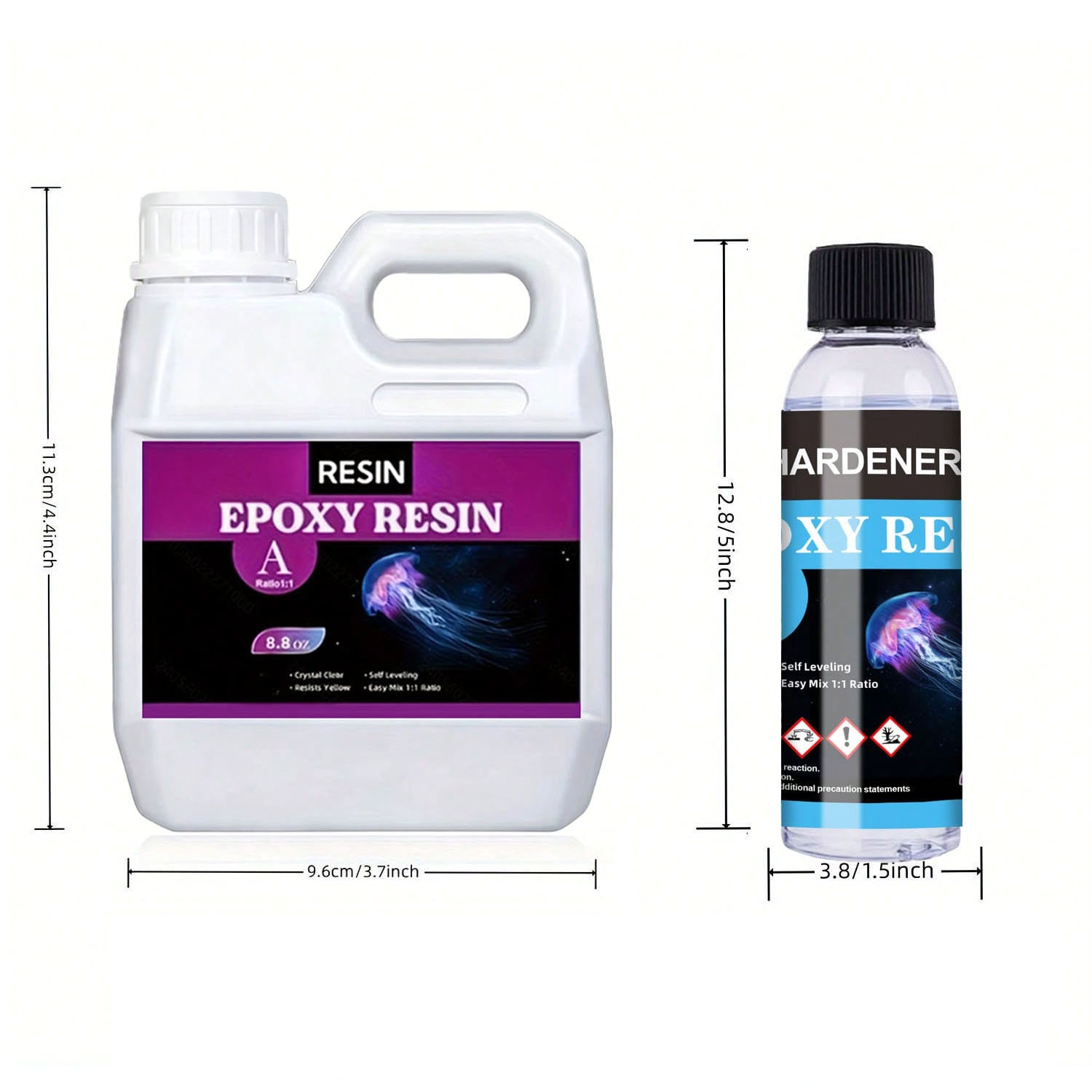 125ml/250ml Crystal Clear Cast - Resin Art Kit With Molds ulasan dan harga