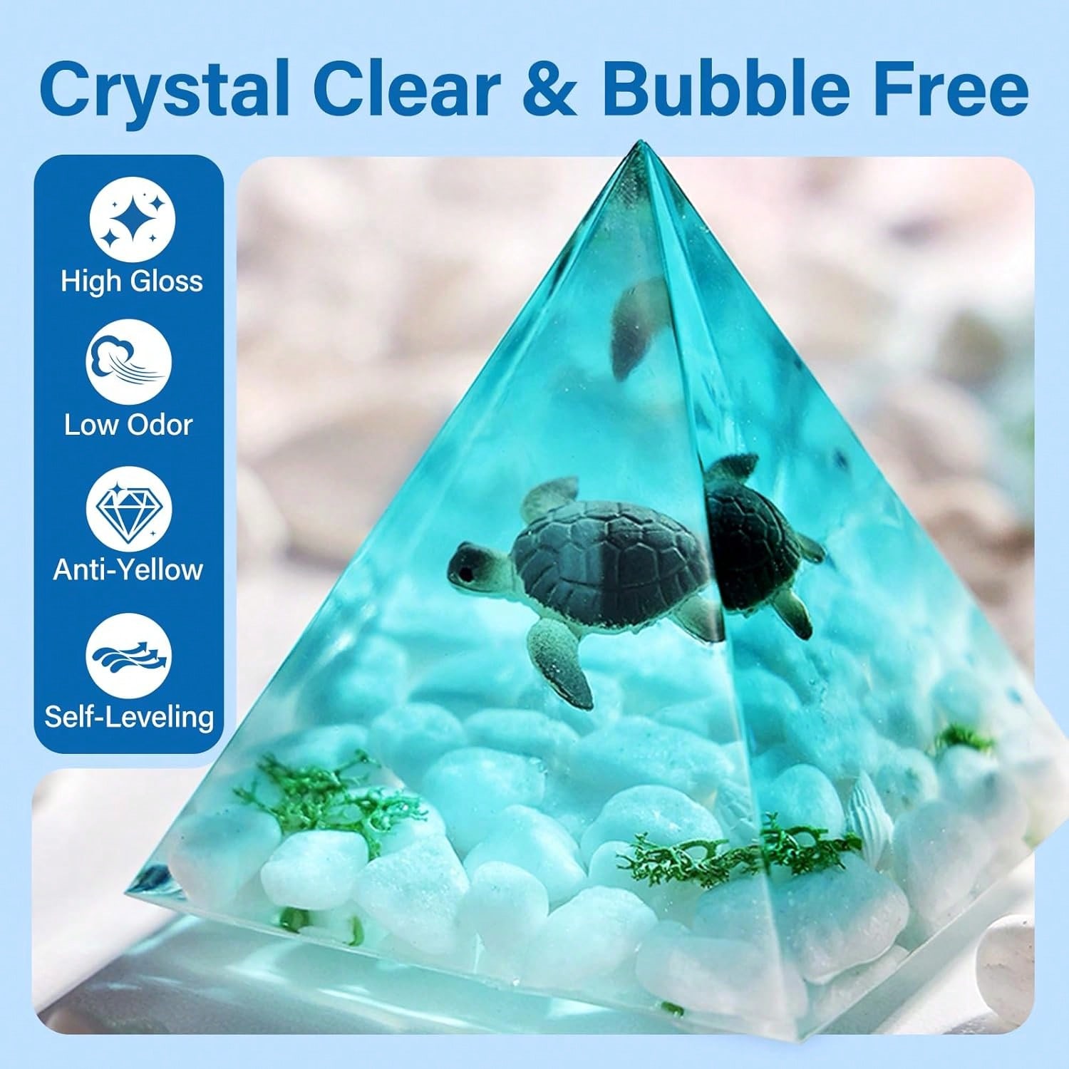 125ml/250ml Crystal Clear Cast - Resin Art Kit With Molds ulasan dan harga