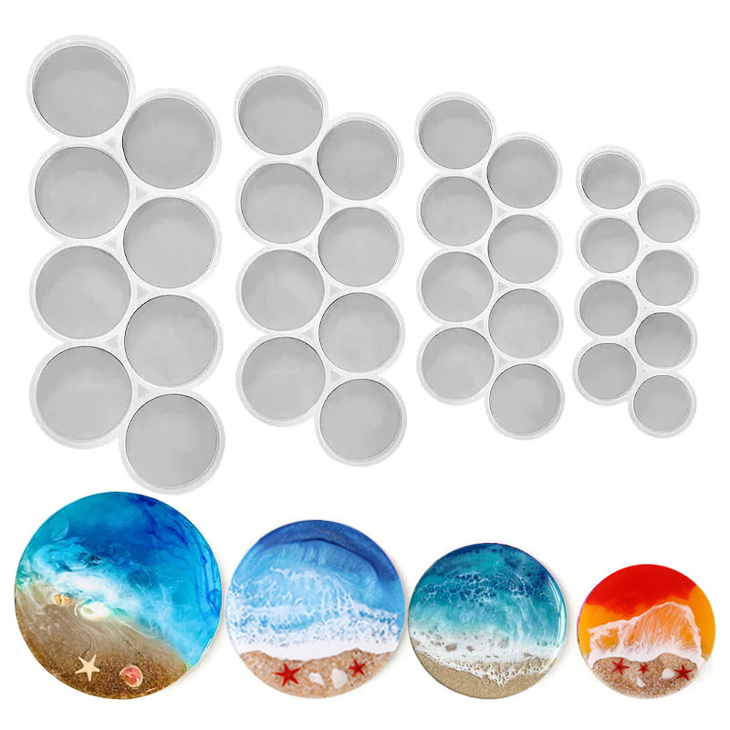 1.25-2 inch Circle Grip Round  - Resin Art Kit With Molds ulasan dan harga