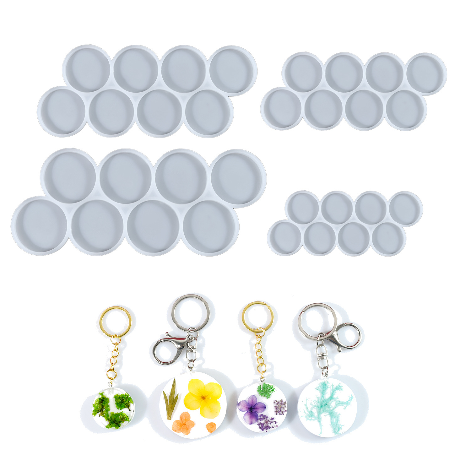 1.25-2 inch Circle Grip Round  - Resin Art Kit With Molds ulasan dan harga