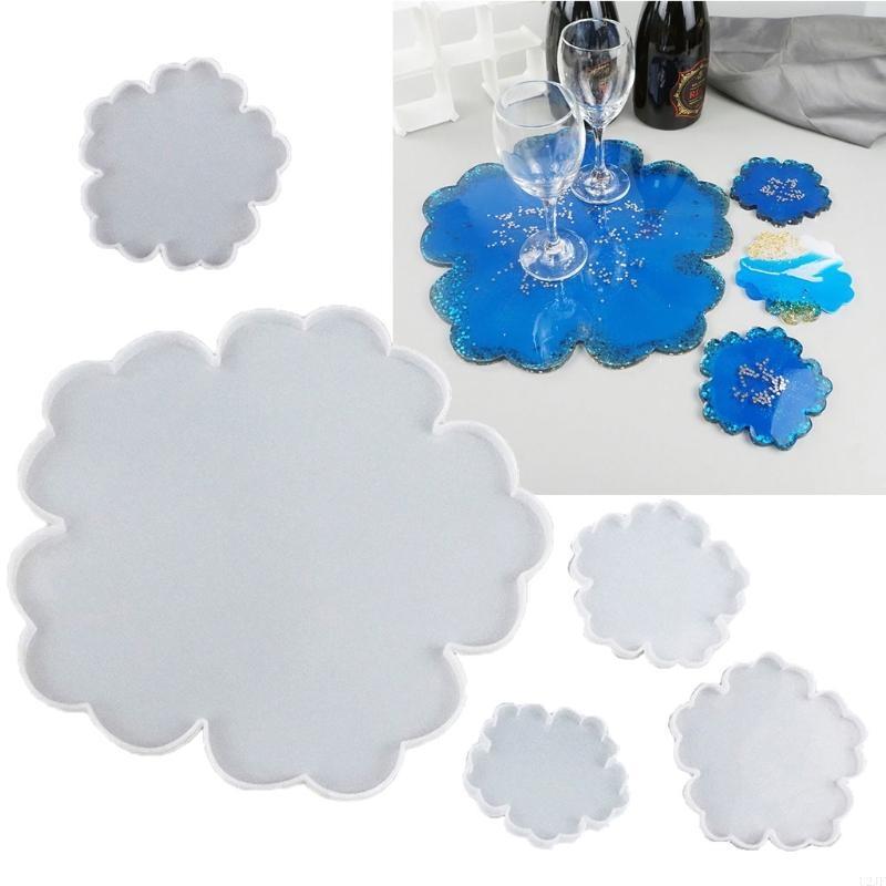 5Pieces Large Flower Resin Mol - Resin Art Geode ulasan dan harga