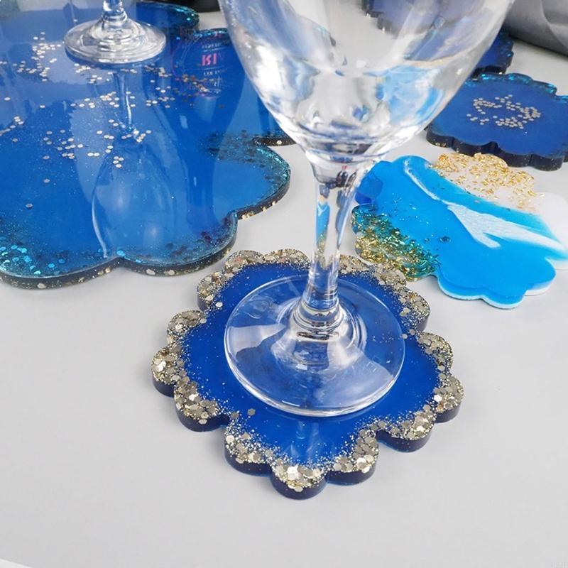 5Pieces Large Flower Resin Mol - Resin Art Geode ulasan dan harga