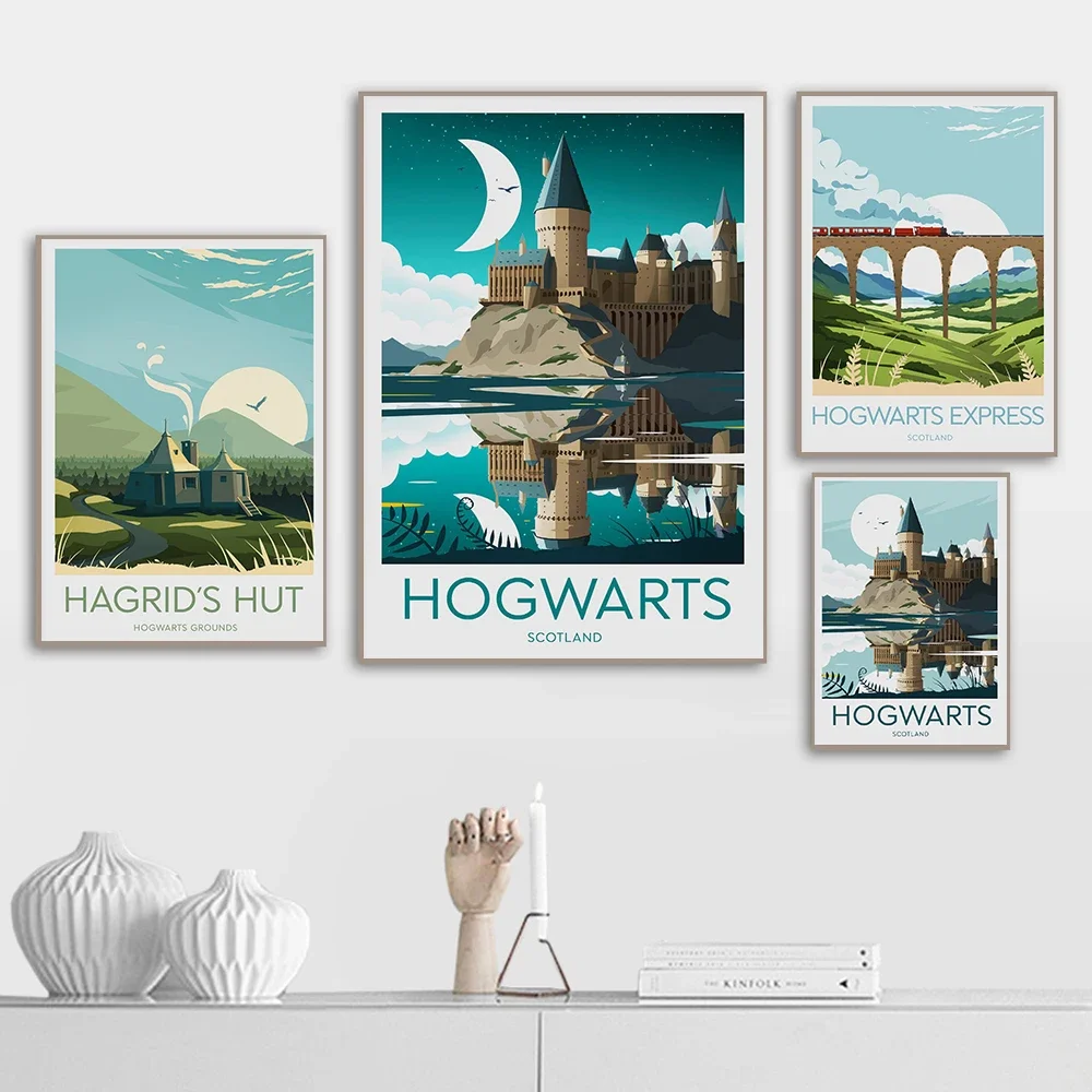 Film Aesthetics Wall Art Hogwa - Resin Art Aesthetic ulasan dan harga