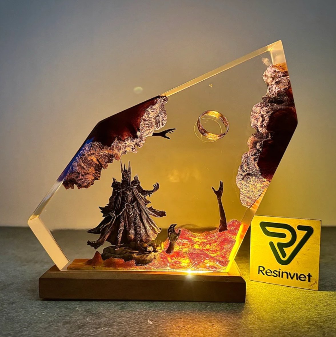 2026 New Demon Realm Organism  - Resin Art Ring ulasan dan harga