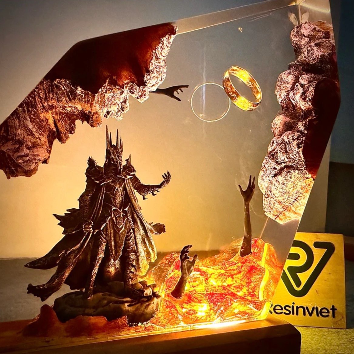 2026 New Demon Realm Organism  - Resin Art Ring ulasan dan harga