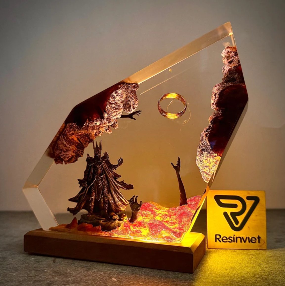 2026 New Demon Realm Organism  - Resin Art Ring ulasan dan harga