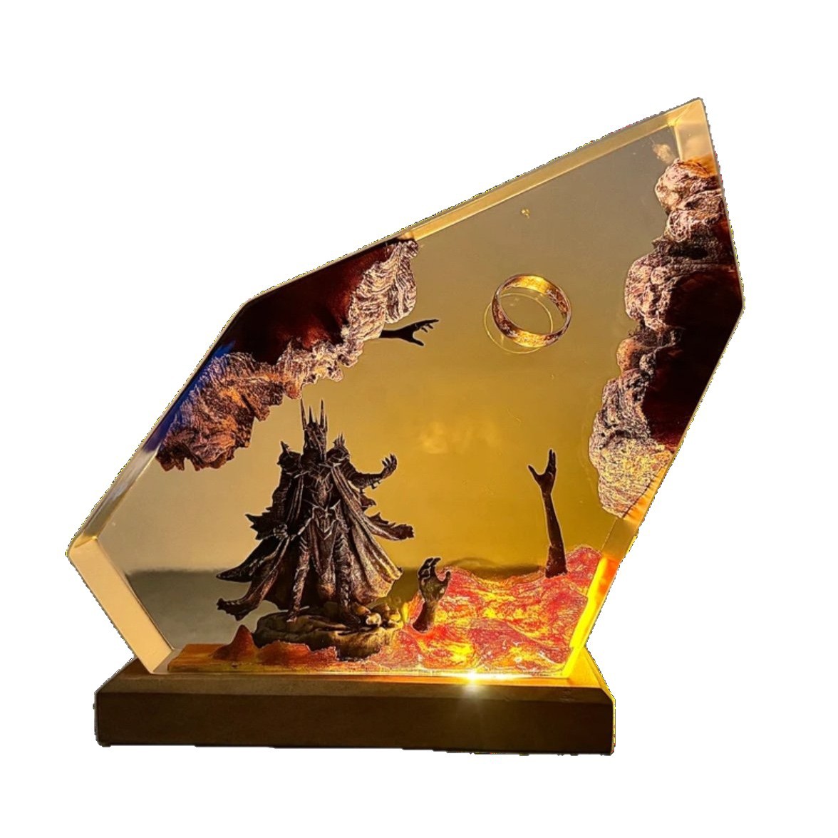 2026 New Demon Realm Organism  - Resin Art Ring ulasan dan harga