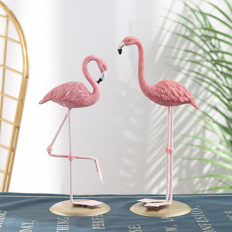 3PCS Pink Flamingo Figurines T - Resin Art Table Top ulasan dan harga