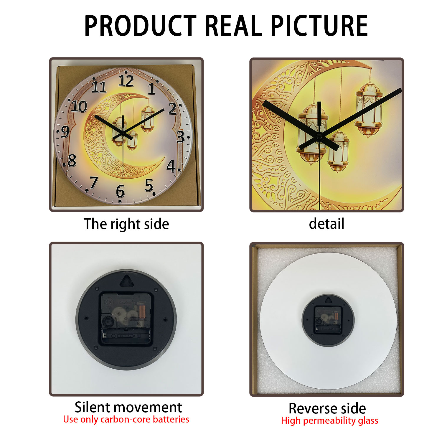 A Modern Accessible Luxury Gol - Resin Art Wall Clock ulasan dan harga