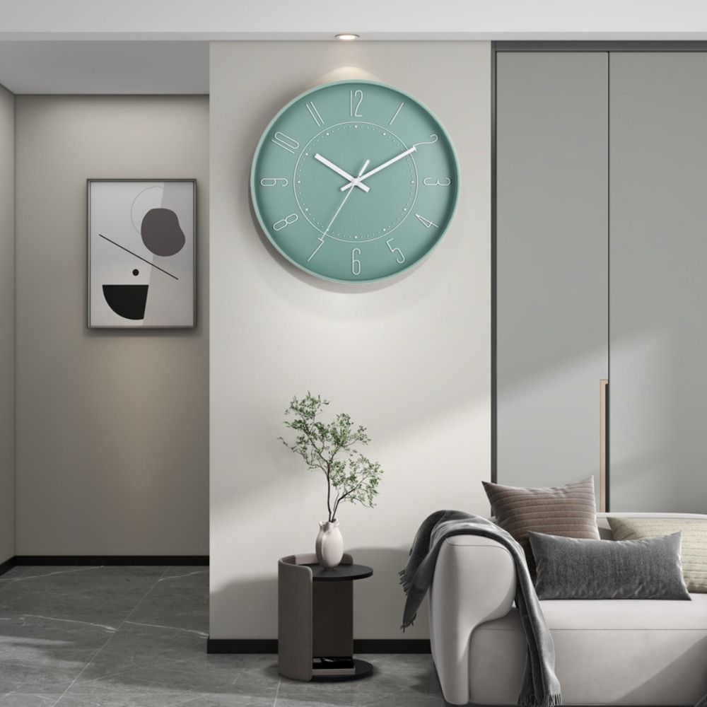 Modern Plastic Hanging Clock S - Resin Art Wall Clock ulasan dan harga