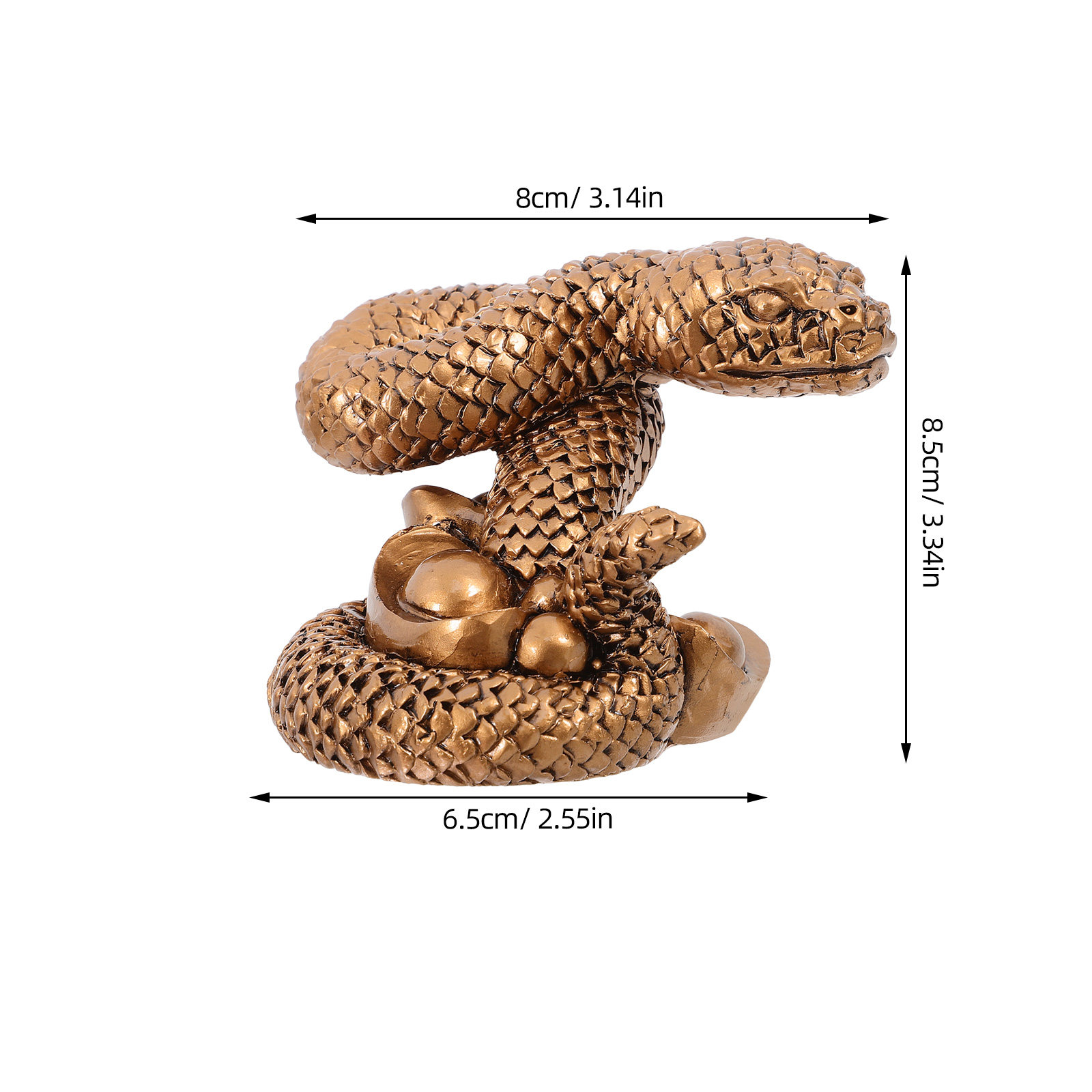 Elegant Resin Snake Sculpture  - Resin Art Table Top ulasan dan harga