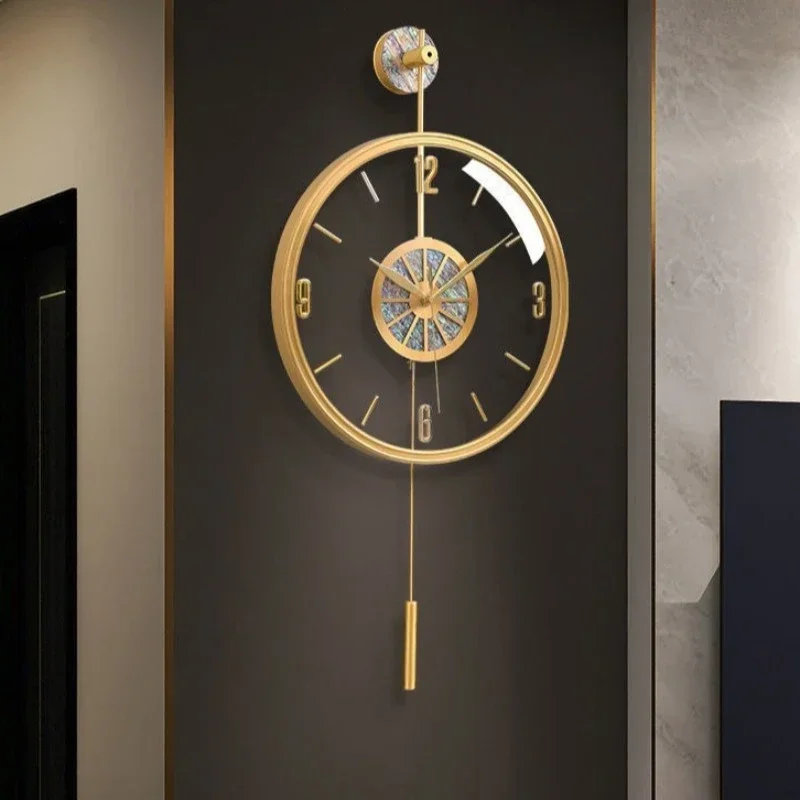 Alloy Case Modern Luxury Wall  - Resin Art Wall Clock ulasan dan harga