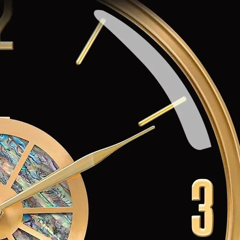 Alloy Case Modern Luxury Wall  - Resin Art Wall Clock ulasan dan harga