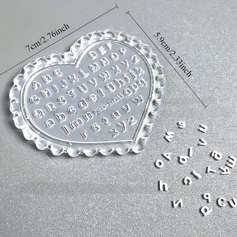 1pc Self-Made Nail Art Letter  - Resin Art Templates Free ulasan dan harga