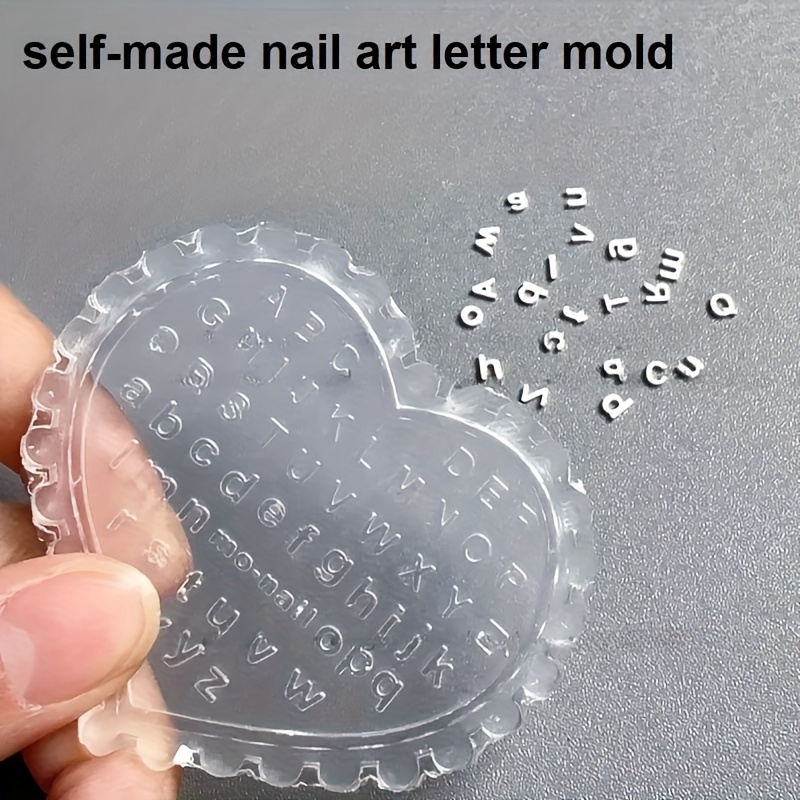 1pc Self-Made Nail Art Letter  - Resin Art Templates Free ulasan dan harga
