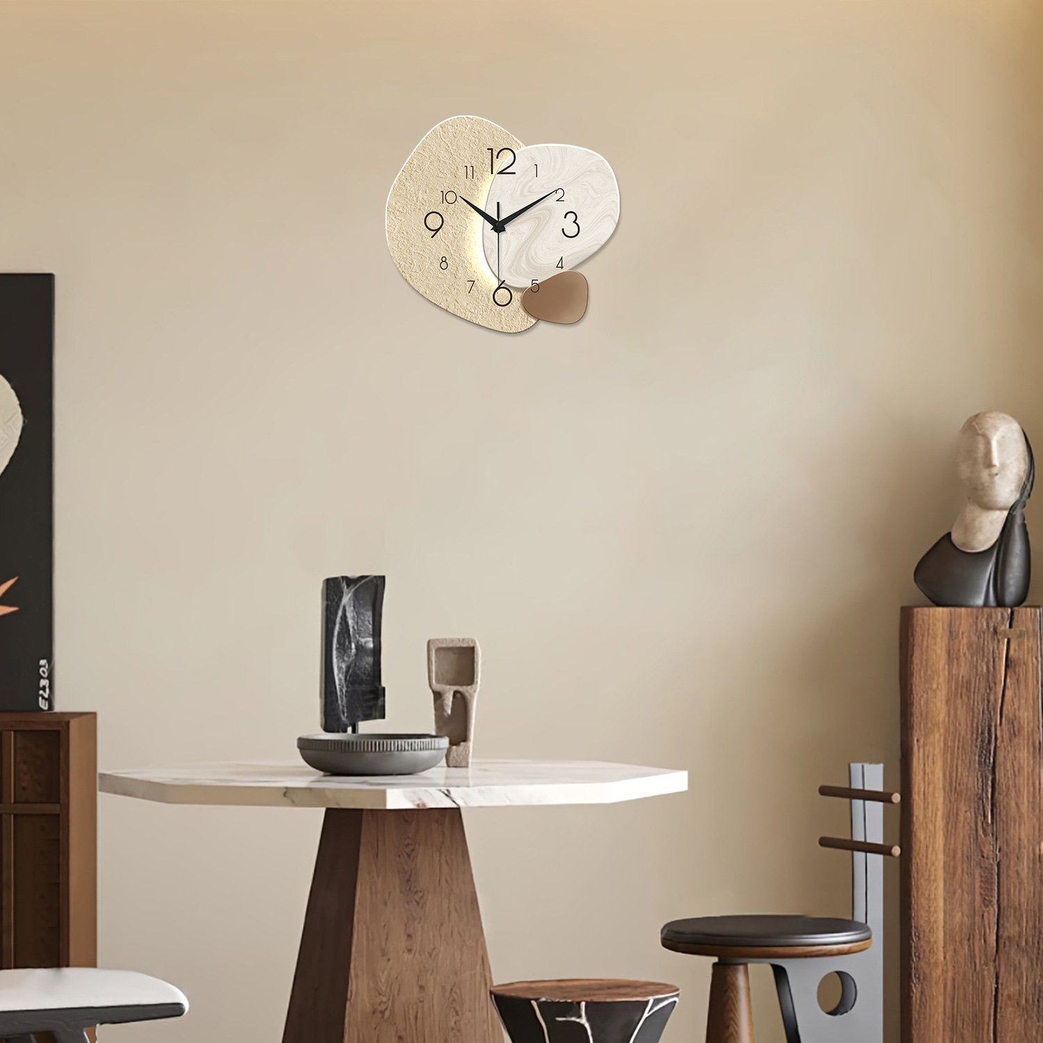Modern Simple Wall Clock, Sile - Resin Art Wall Clock ulasan dan harga