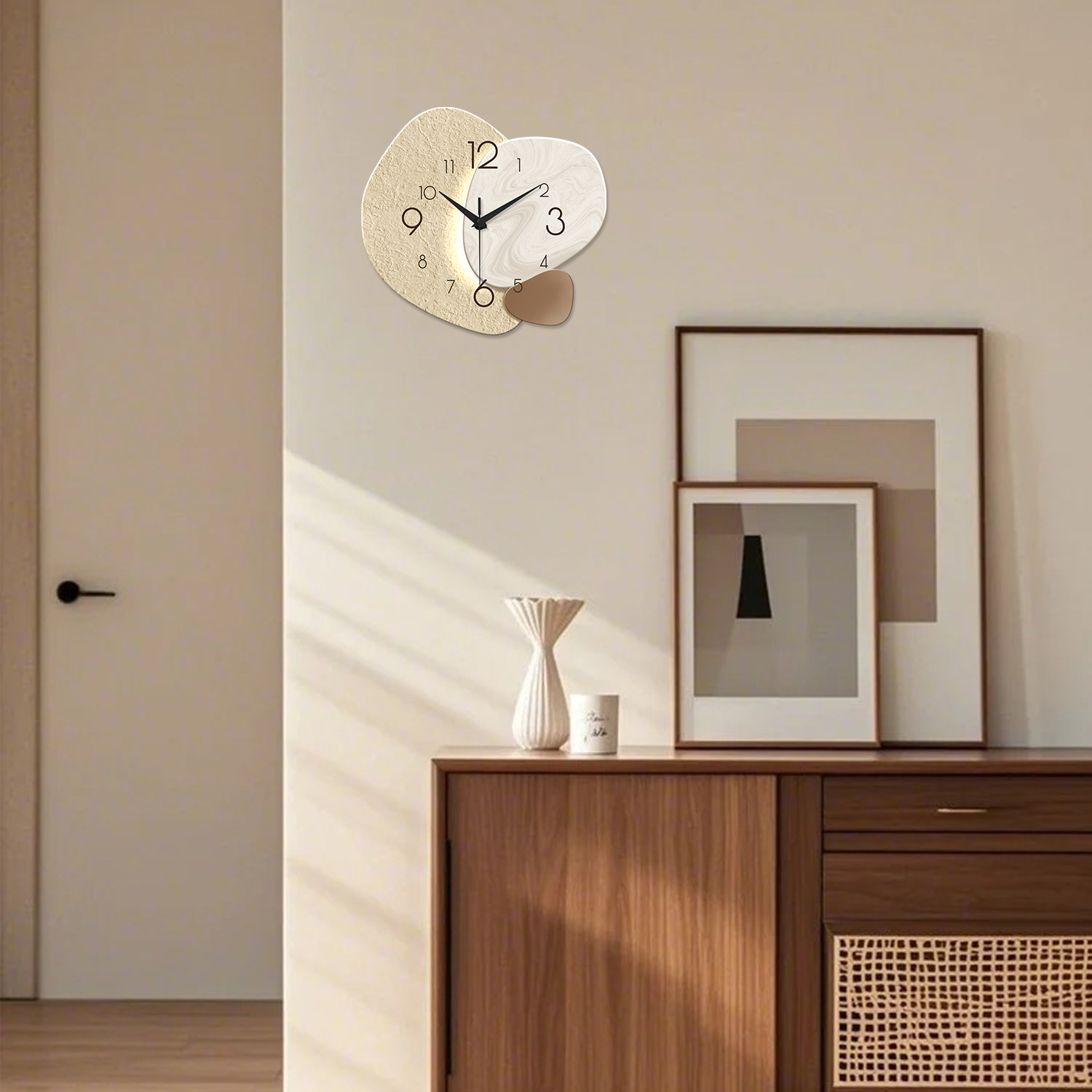 Modern Simple Wall Clock, Sile - Resin Art Wall Clock ulasan dan harga