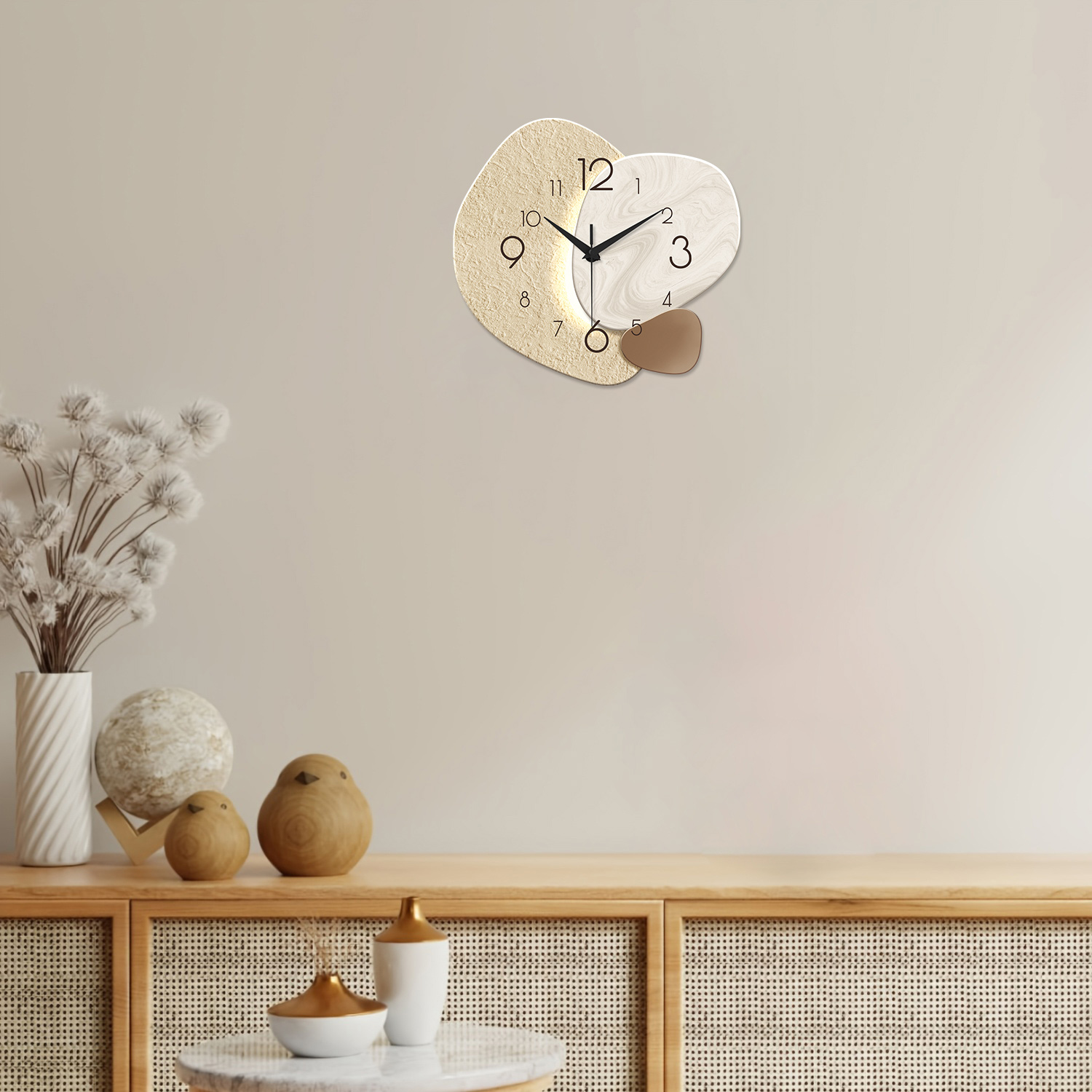 Modern Simple Wall Clock, Sile - Resin Art Wall Clock ulasan dan harga
