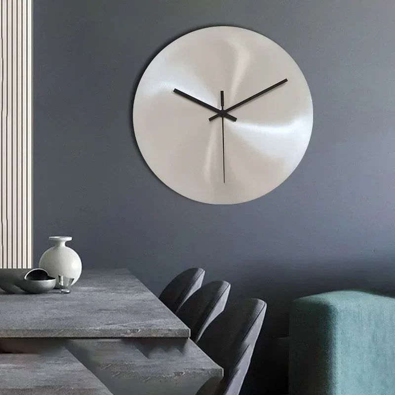 Silver Minimalist Industrial W - Resin Art Wall Clock ulasan dan harga