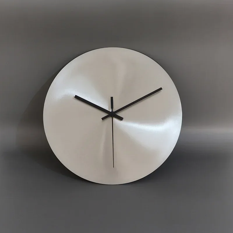 Silver Minimalist Industrial W - Resin Art Wall Clock ulasan dan harga