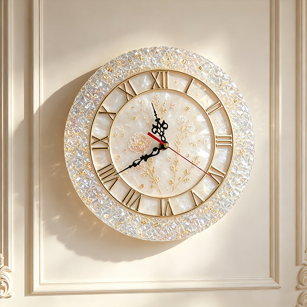 Diamond Faceted Clock Silicone - Resin Art Wall Clock ulasan dan harga