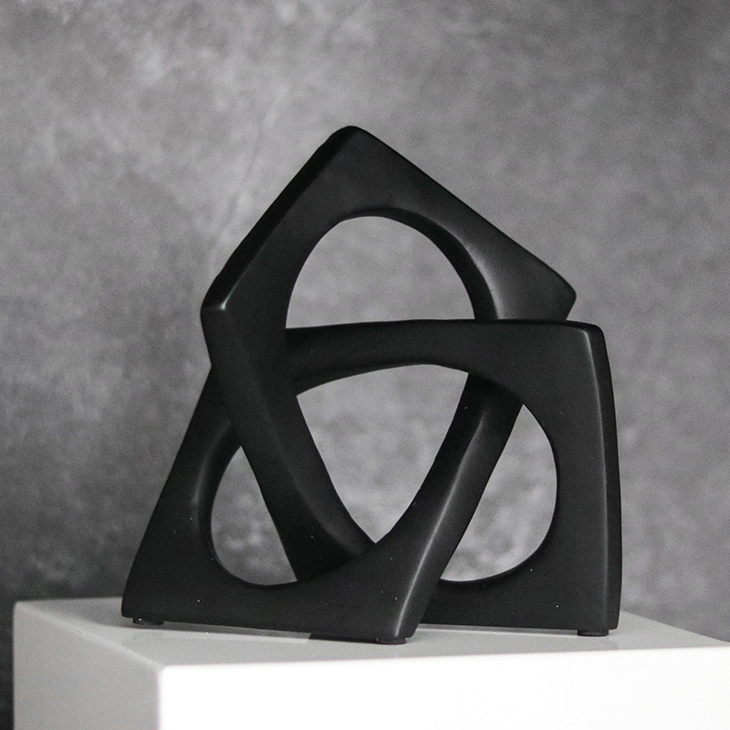 Modern Geometric Sculpture, Cr - Resin Art Ring ulasan dan harga