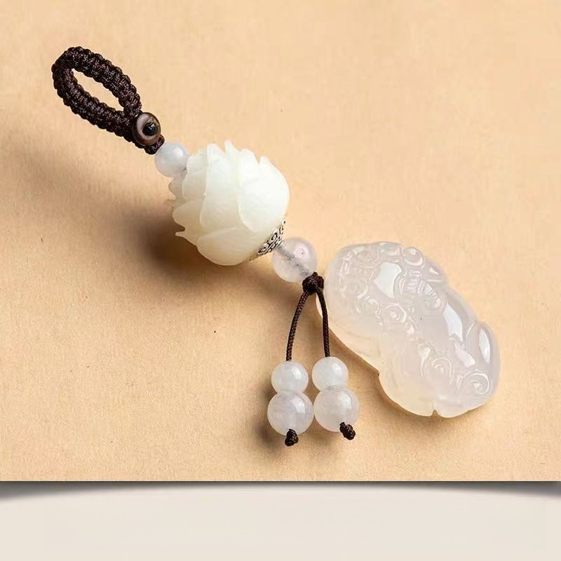 Pendant Lotus Keychain Car Cha - Resin Art Ring ulasan dan harga