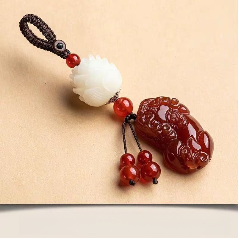 Pendant Lotus Keychain Car Cha - Resin Art Ring ulasan dan harga