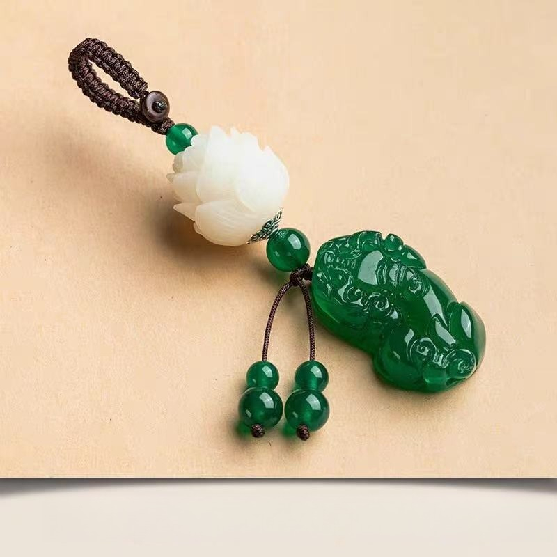 Pendant Lotus Keychain Car Cha - Resin Art Ring ulasan dan harga