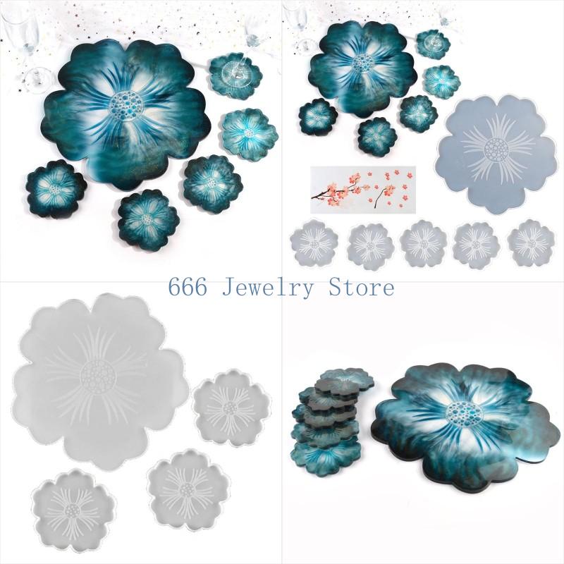 F2TD Large Flower Shape Resin  - Resin Art Geode ulasan dan harga
