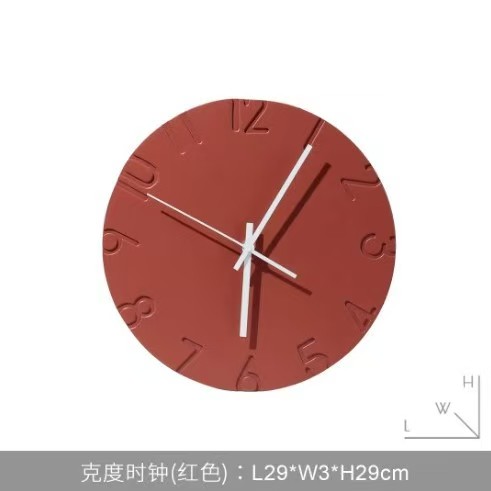 Nordic Creative Wall Clock - S - Resin Art Wall Clock ulasan dan harga