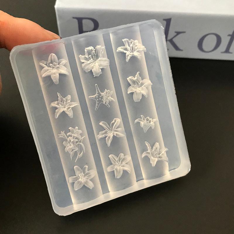 3D Silicone Flower Nail Art Ca - Resin Art Templates Free ulasan dan harga