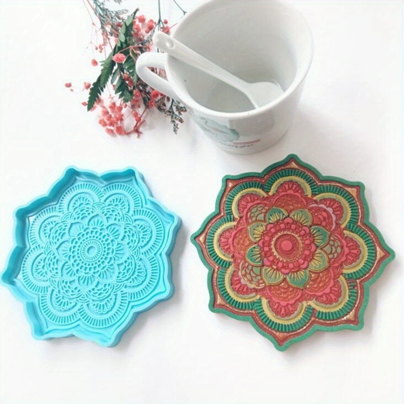 Mandala Coaster Silicone Mold  - Resin Art Kit With Molds ulasan dan harga